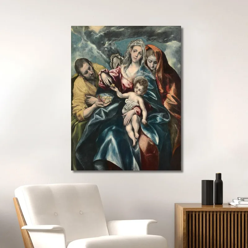 La Sacra Famiglia Con Maria Maddalena El Greco (Domenikos Theotokopoulos)