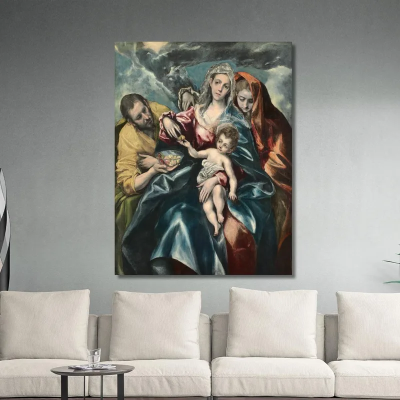 La Sacra Famiglia Con Maria Maddalena El Greco (Domenikos Theotokopoulos)