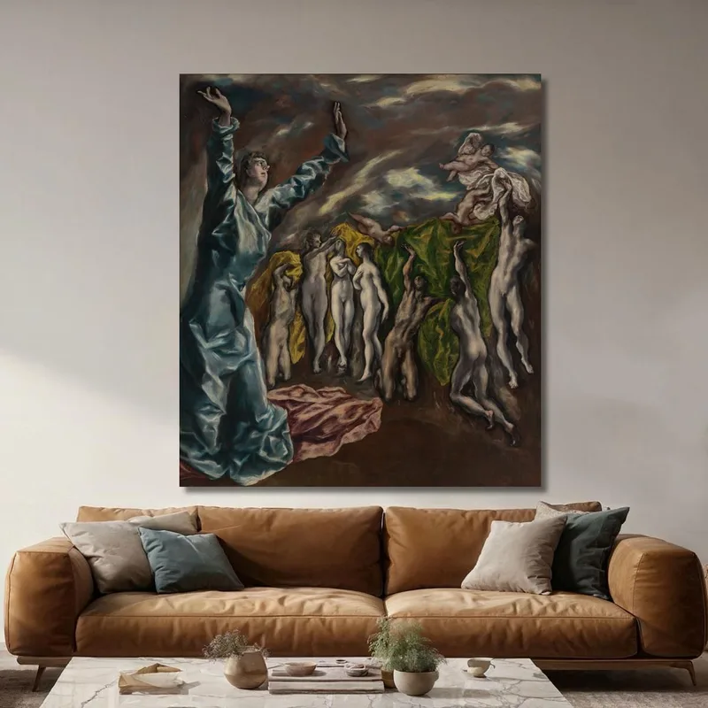 The Vision Of Saint John El Greco (Domenikos Theotokopoulos)