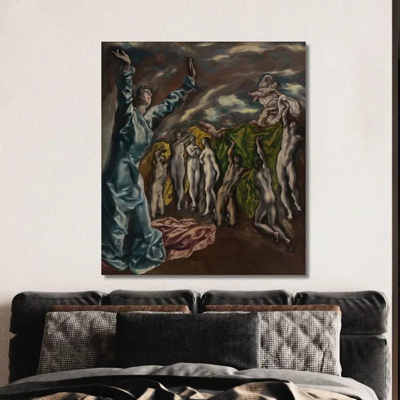 The Vision Of Saint John El Greco (Domenikos Theotokopoulos)