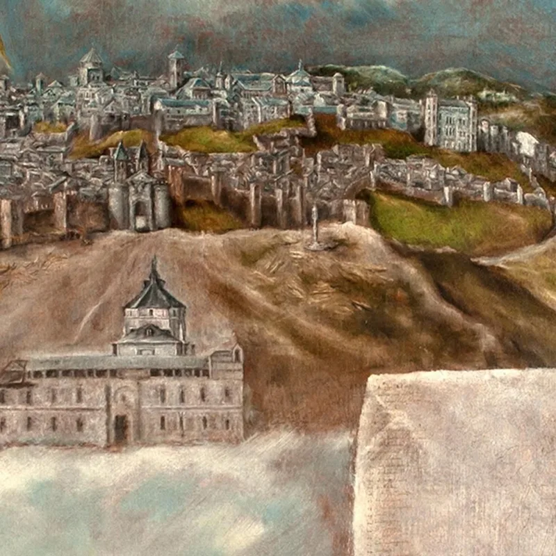 View And Plan Of Toledo El Greco (Domenikos Theotokopoulos)