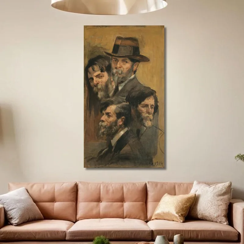 Autoritratto In Quattro Posizioni Eliseu Visconti