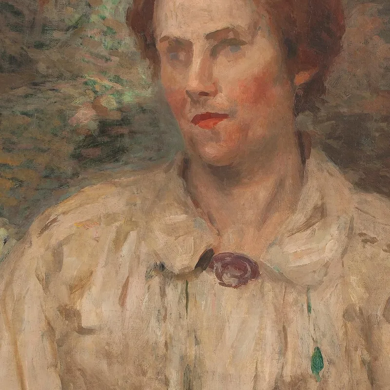 Portrait De Louise Eliseu Visconti