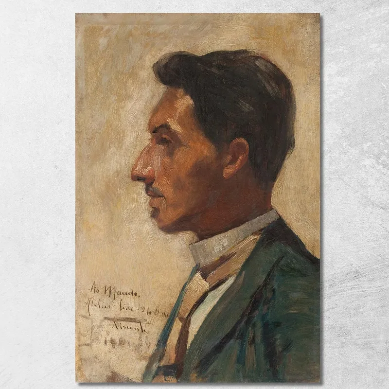 Ritratto Di Macedo Eliseu Visconti quadro stampa su tela