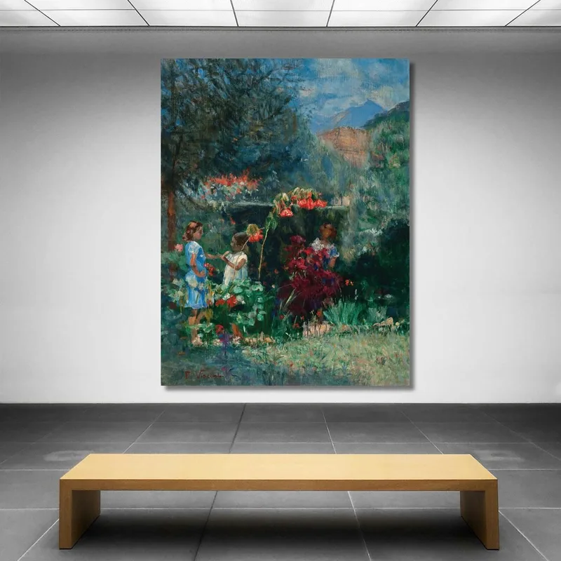 Tres Chicas En El Jardín Eliseu Visconti