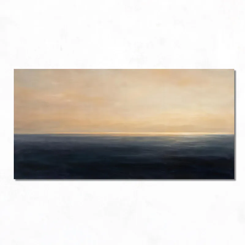 Canvas wall art sunset ocean horizon
