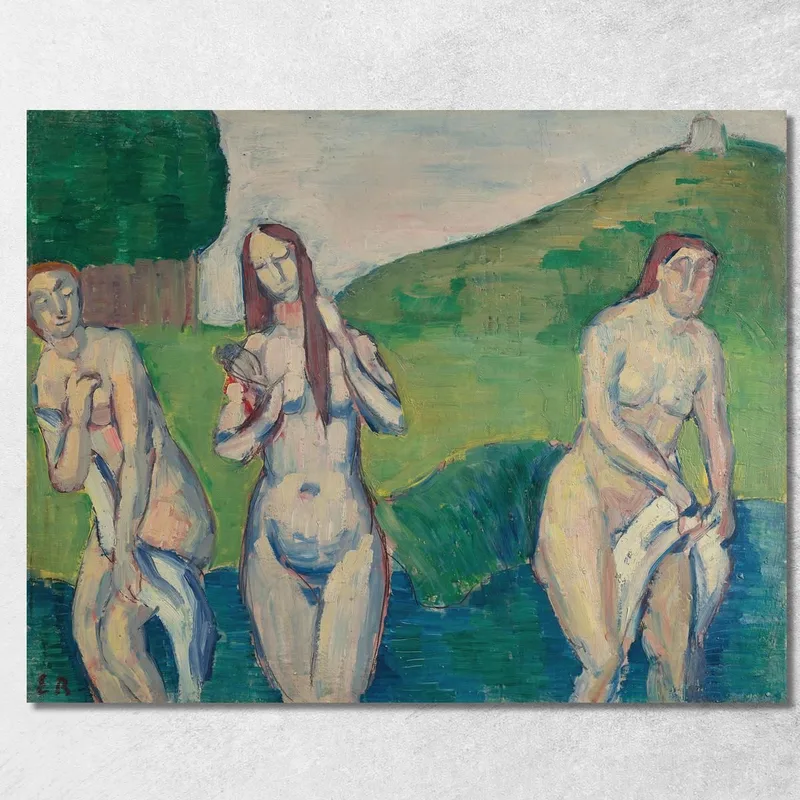 Bagnanti Emile Bernard quadro stampa su tela