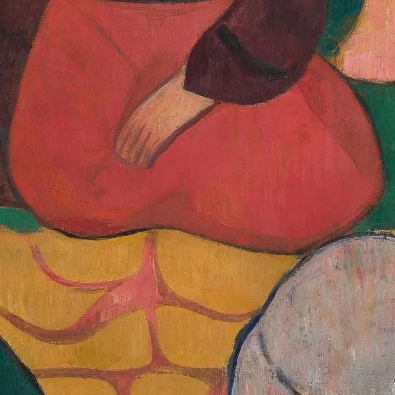 Bretonische Frauen An Einer Wand Emile Bernard