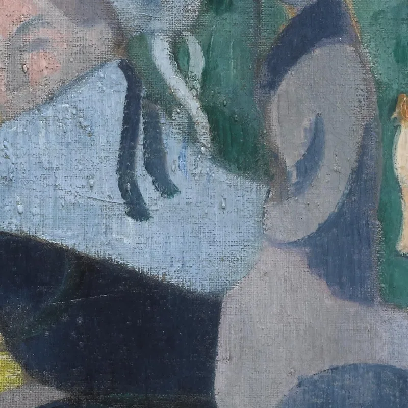 Bretonische Frauen Mit Regenschirmen Emile Bernard