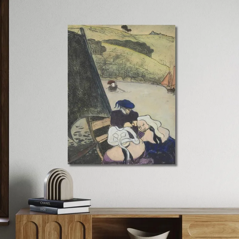 Bretonen In Einer Fähre Bretonen In Einer Fähre Emile Bernard
