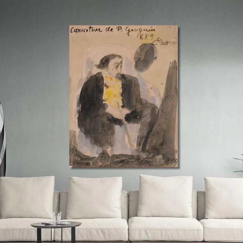 Caricatura De Paul Gauguin Emile Bernard