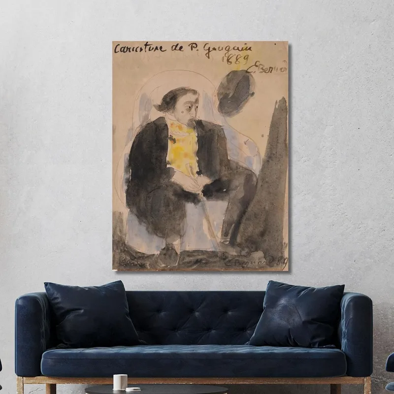 Caricatura De Paul Gauguin Emile Bernard
