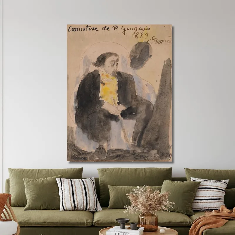 Caricatura De Paul Gauguin Emile Bernard