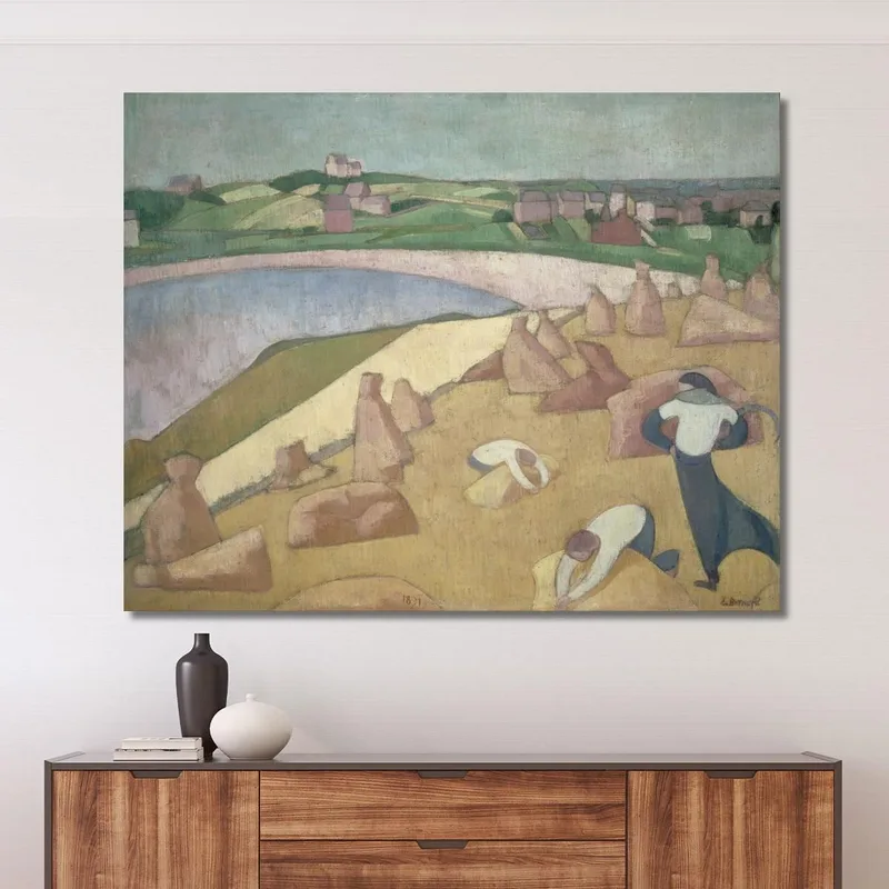 Cosecha Junto Al Mar Emile Bernard