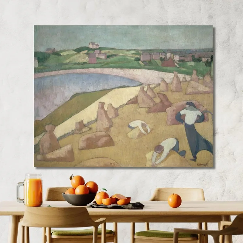 Cosecha Junto Al Mar Emile Bernard