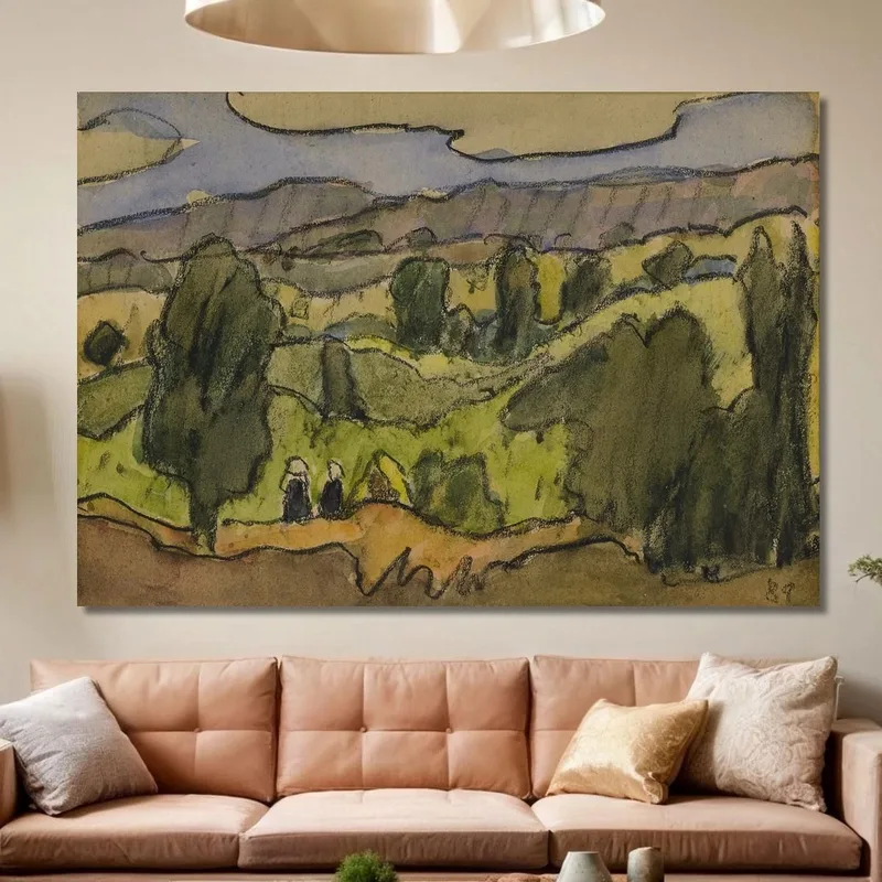 Paisaje Alrededor De Pont Aven Emile Bernard