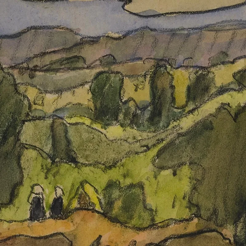 Paisaje Alrededor De Pont Aven Emile Bernard