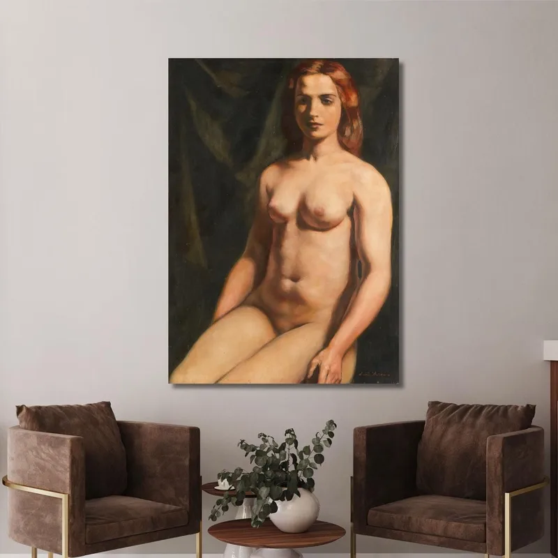 Desnudo Sentado Emile Bernard