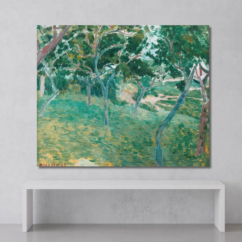A Corner Of The Bois D’Amour In Pont Aven Emile Bernard