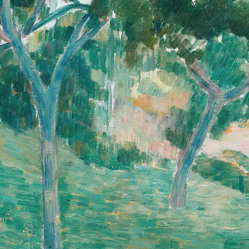 A Corner Of The Bois D’Amour In Pont Aven Emile Bernard