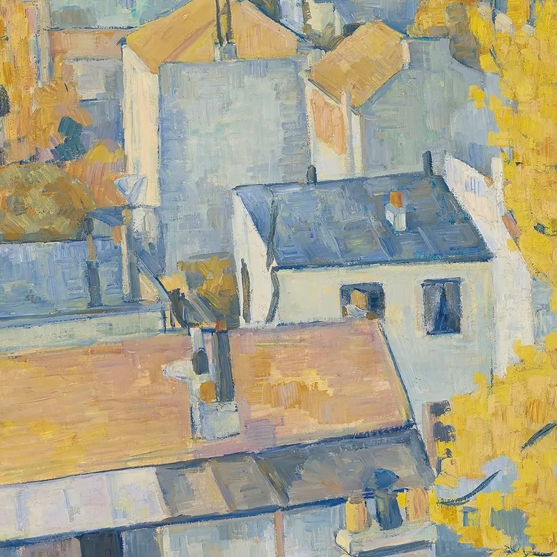 Vista De Los Tejados Emile Bernard