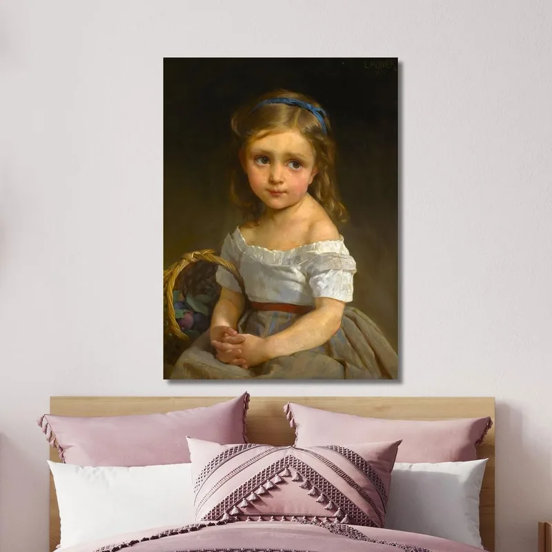 Girl With Basket Of Plums Émile Munier
