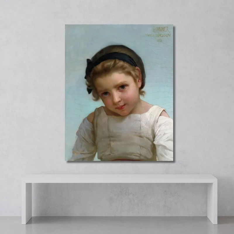 Portrait Of A Young Girl Émile Munier