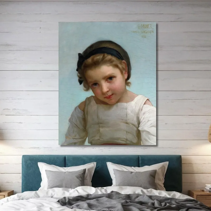 Portrait Of A Young Girl Émile Munier