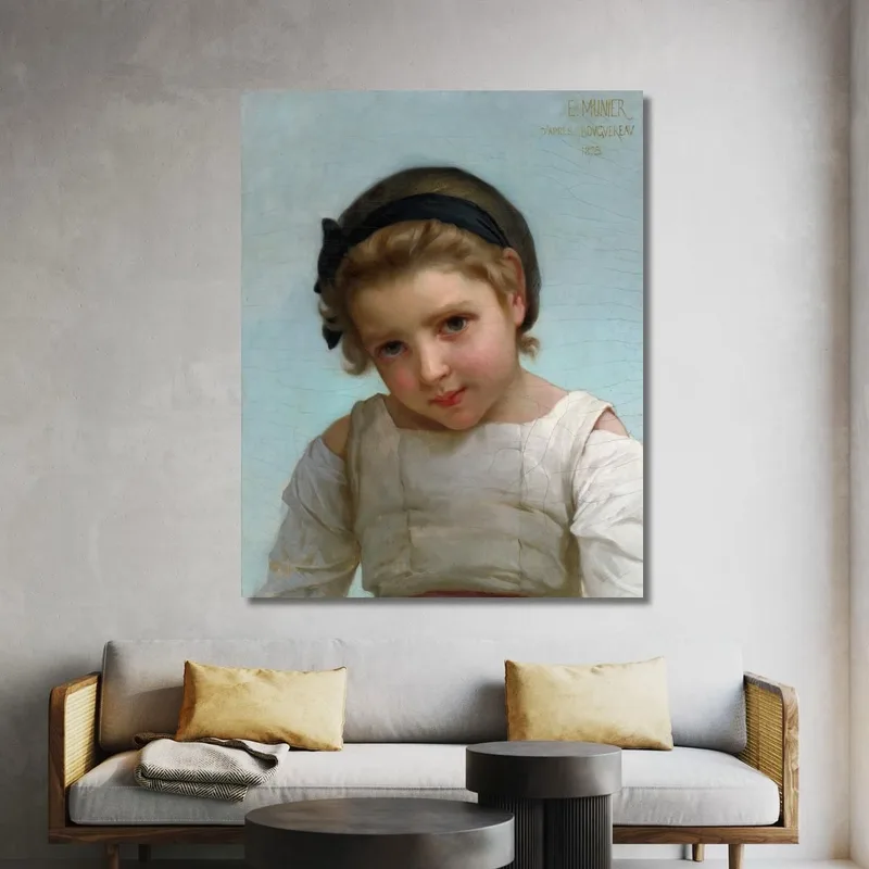 Portrait Of A Young Girl Émile Munier