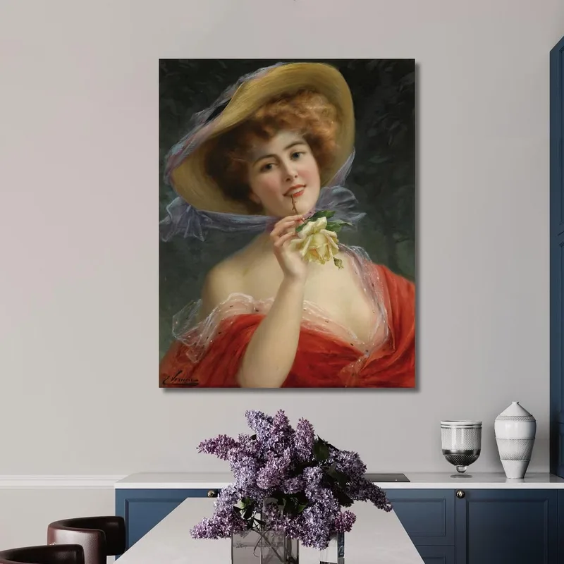 Mädchen Mit Der Gelben Rose Emile Vernon