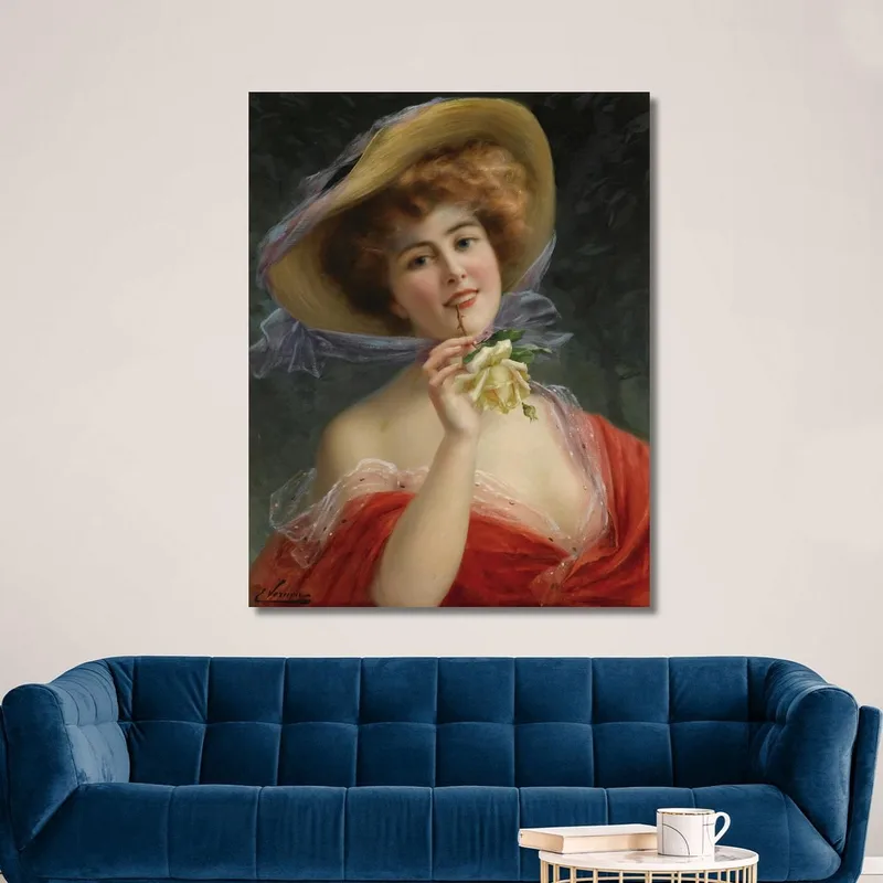 Mädchen Mit Der Gelben Rose Emile Vernon