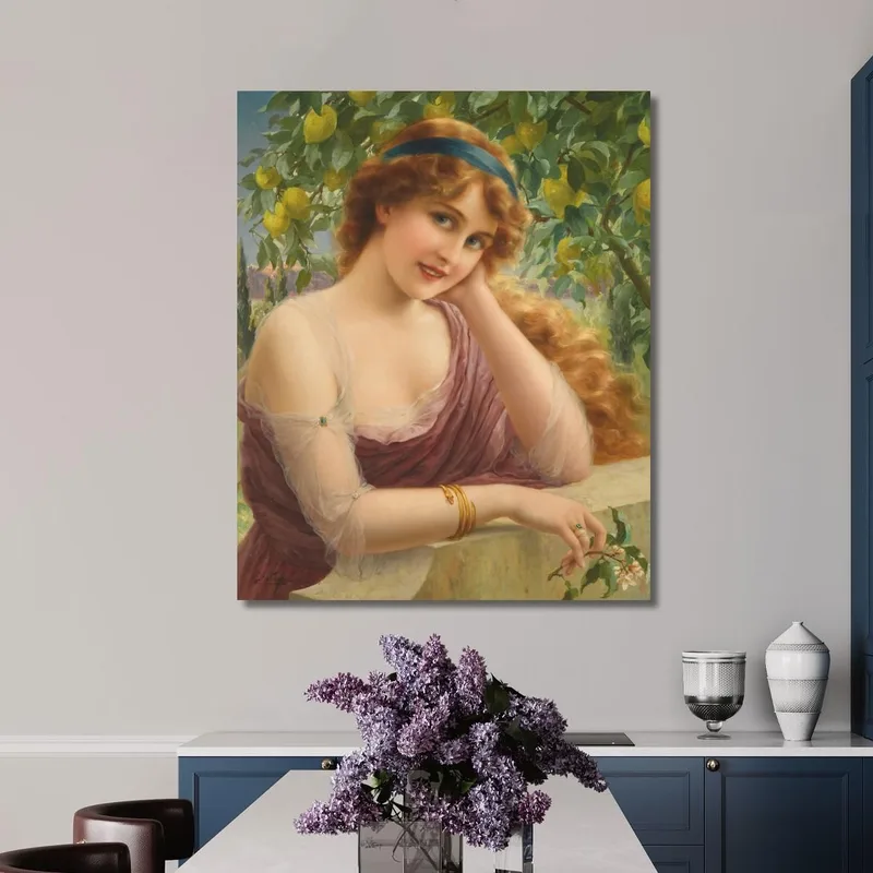 Mädchen Mit Dem Zitronenbaum Emile Vernon