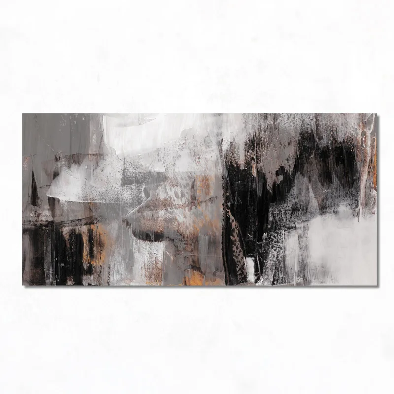Leinwanddruck abstrakte monochrome pinselstriche