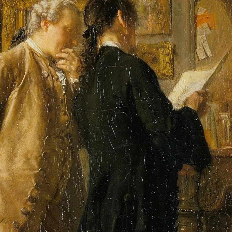 Un Artiste Montrant Son Œuvre Ernest Meissonier