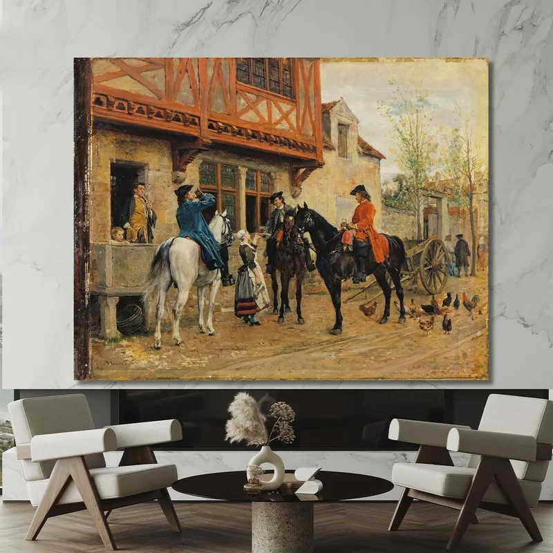 Sosta In Una Locanda Ernest Meissonier