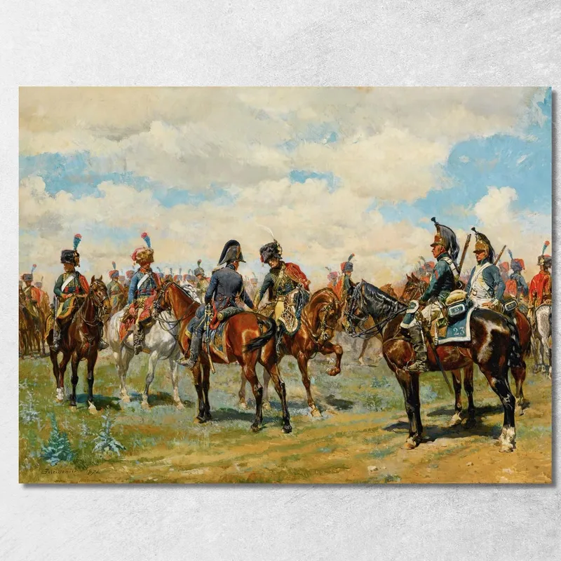 I Due Amici Ernest Meissonier quadro stampa su tela