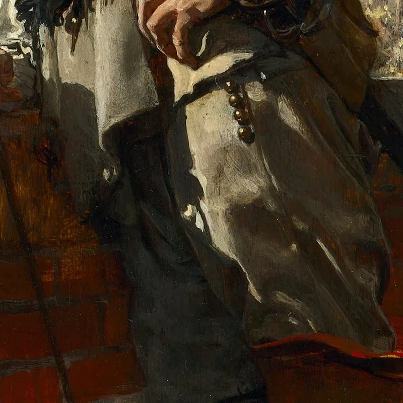 En Una Terraza Ernest Meissonier