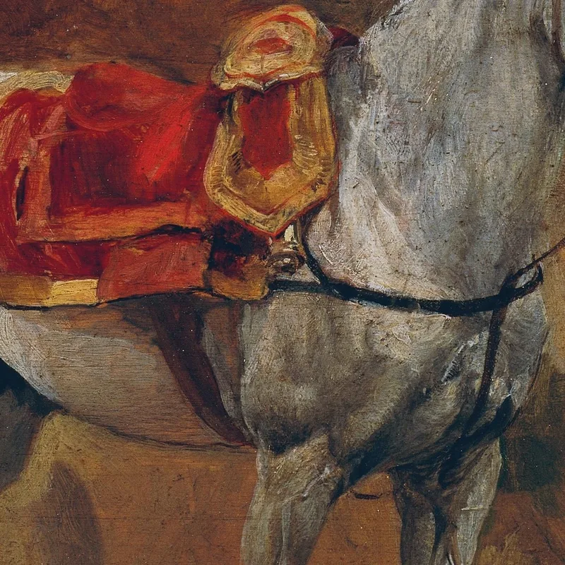 Études D'Un Cheval Blanc Ernest Meissonier
