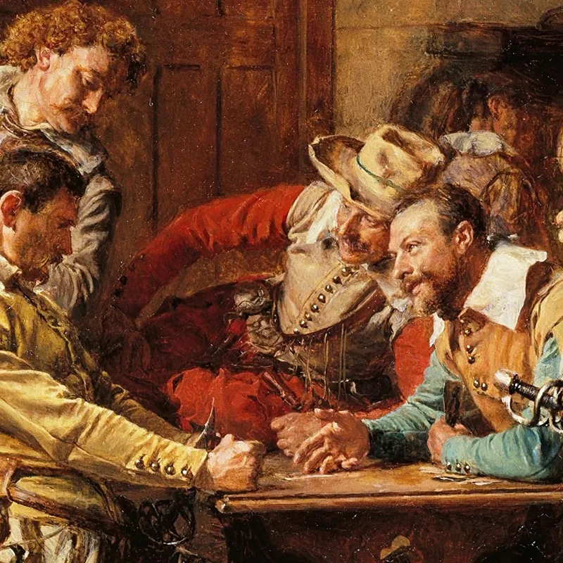 The Lost Game Ernest Meissonier