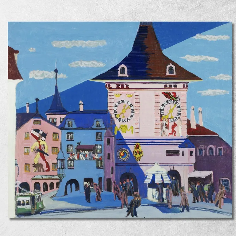 Bern With Belltower 1935 Ernst Ludwig Kirchner canvas print