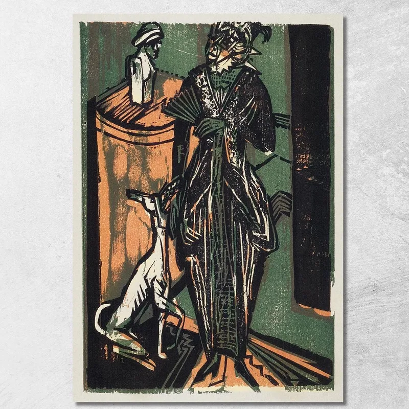 Catalogue Of The Exhibition Of Dresses Of Mrs Eucken 1916 Ernst Ludwig Kirchner canvas print