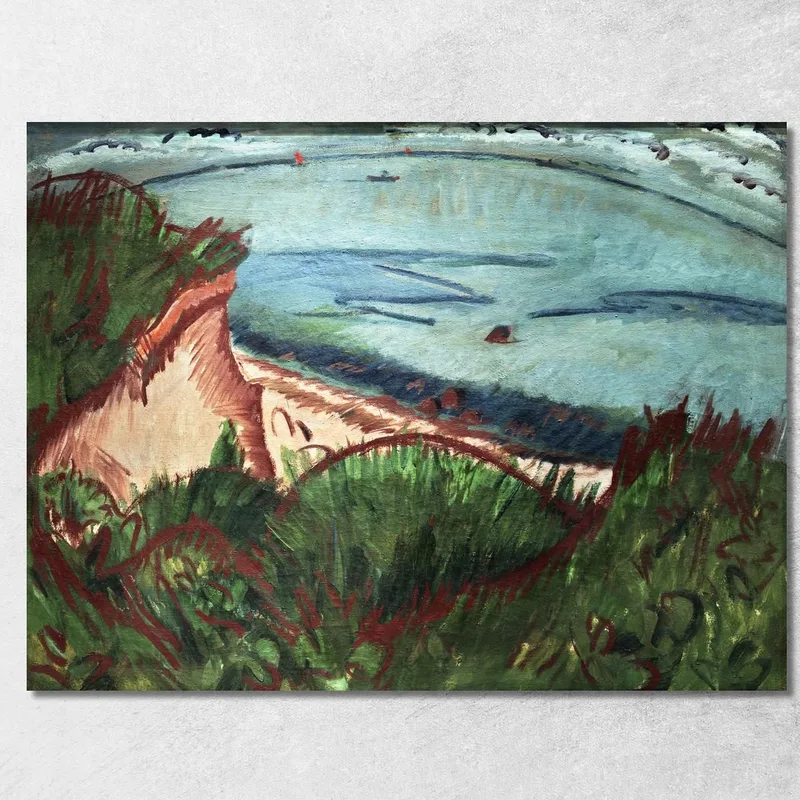 Coastal Landscape On Fehmarn Ca1913 Ernst Ludwig Kirchner canvas print