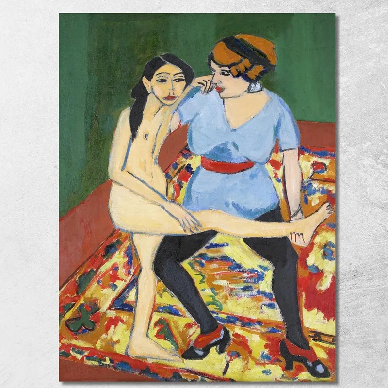 Dance Training Ernst Ludwig Kirchner canvas print