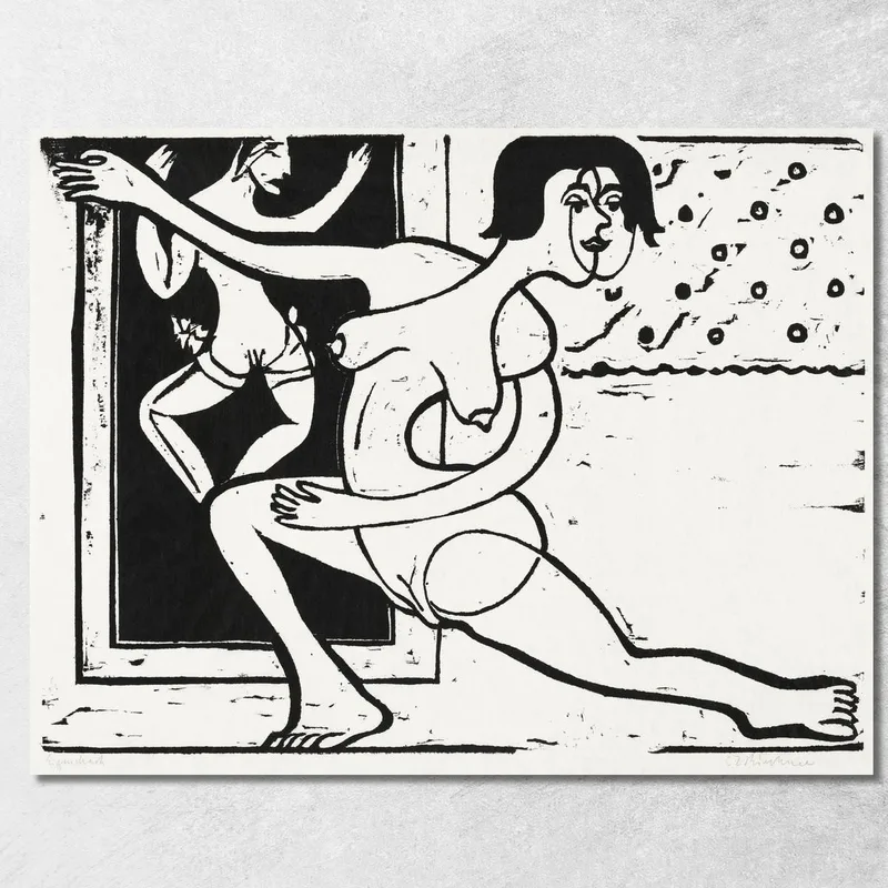 Dancer Practicing 1934 Ernst Ludwig Kirchner canvas print