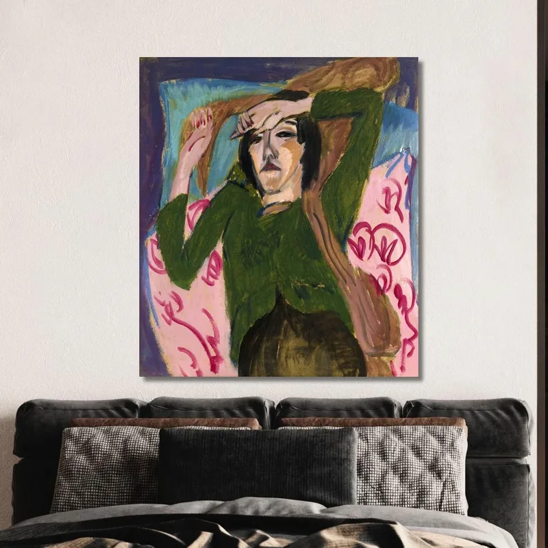 Woman In The Green Blouse Ca 19121913 Ernst Ludwig Kirchner