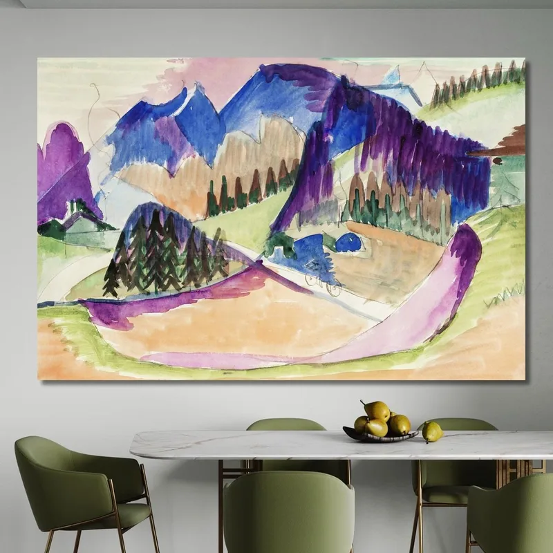 Paisaje De Montaña Ernst Ludwig Kirchner