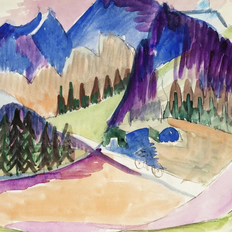 Paisaje De Montaña Ernst Ludwig Kirchner