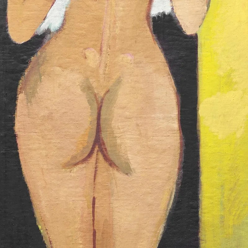 Nackte Frau Posiert Sinnlich Vintage Erotische Kunst Ernst Ludwig Kirchner