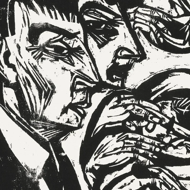 Nervous People At Dinner 1916 Ernst Ludwig Kirchner
