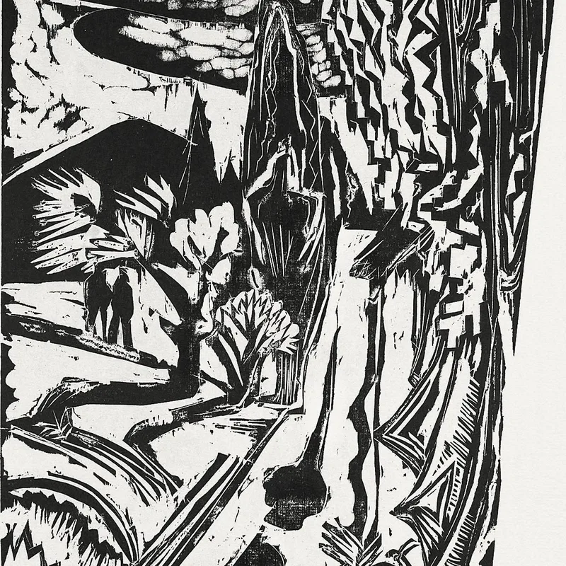 Road In The Taunus Mountains 1916 Ernst Ludwig Kirchner
